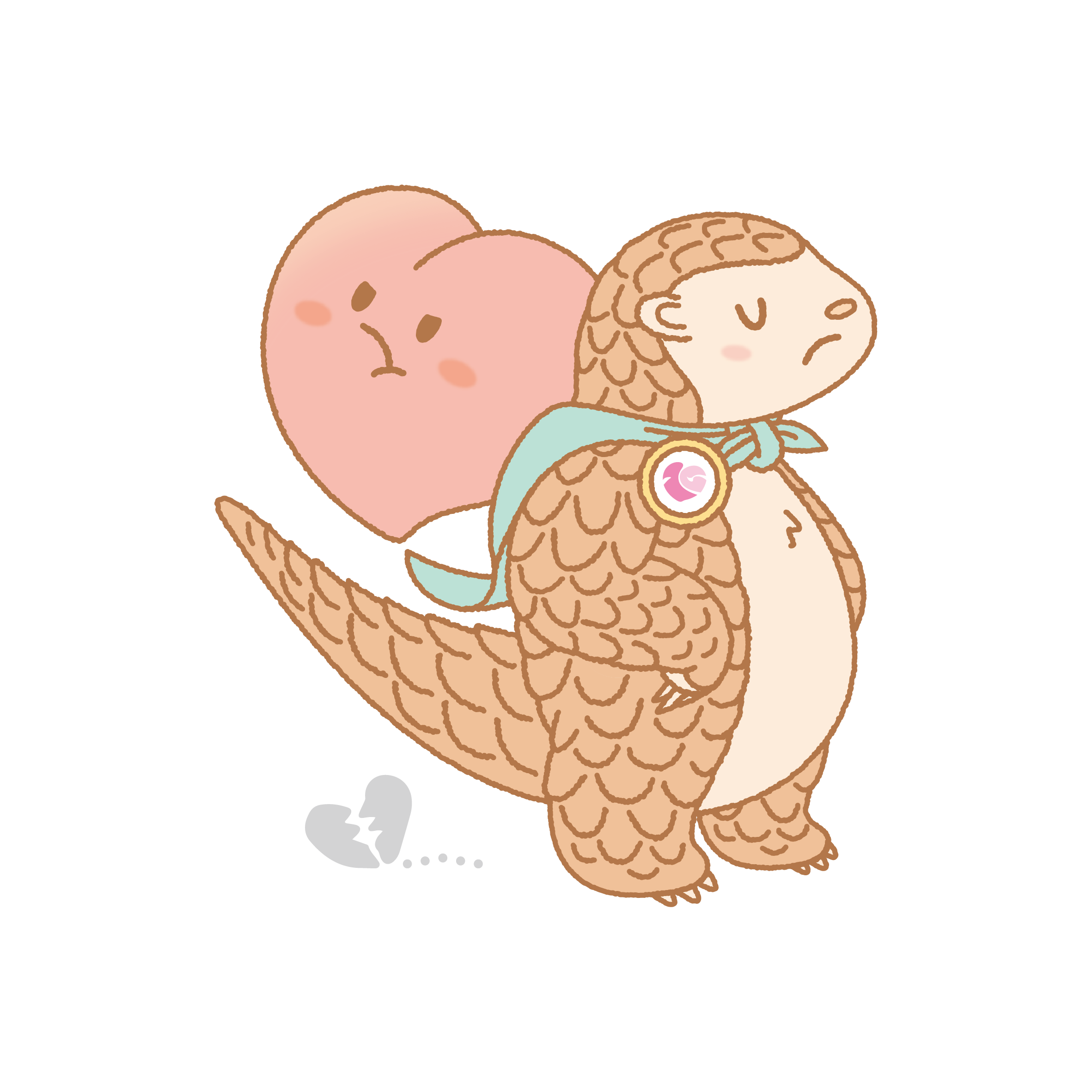 憤怒情緒的鱗曦角色插畫